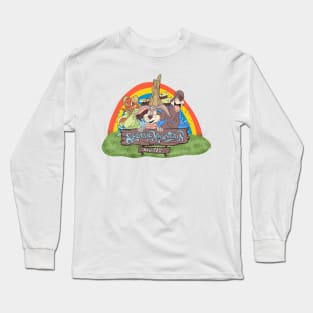 Vintage 80s Splash Mountain Rainbows Garden Long Sleeve T-Shirt